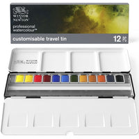 Various Watercolor Sets, supplies, brushes, and Winsor Professional Watercolor tubes
