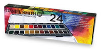 Various Watercolor Sets, supplies, brushes, and Winsor Professional Watercolor tubes