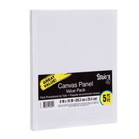Canvas and wooden board panel
